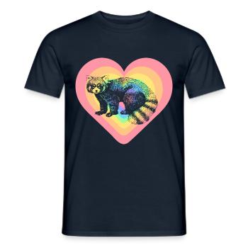 Roter Panda - Männer T-Shirt - Navy - Vorne - AI Model Male 178 light (178cm)