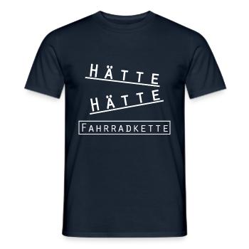 Fahrradkette - Männer T-Shirt - Navy - Vorne - AI Model Male 178 light (178cm)