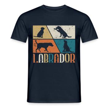 Labrador - Männer T-Shirt - Navy - Vorne - AI Model Male 178 light (178cm)
