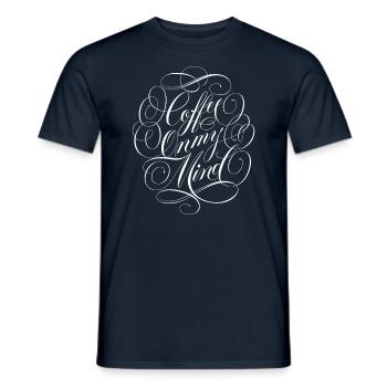 Coffee on my Mind - Männer T-Shirt - Navy - Vorne - AI Model Male 178 light (178cm)