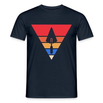 Maurer Kelle Retro - Männer T-Shirt - Navy - Vorne - AI Model Male 178 light (178cm)