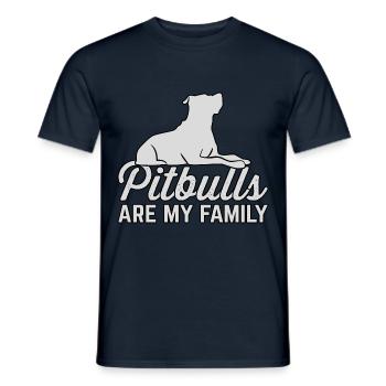 Les pitbulls sont mes amicaux - T-shirt homme - marine - Devant - AI Model Male 178 light (178cm)
