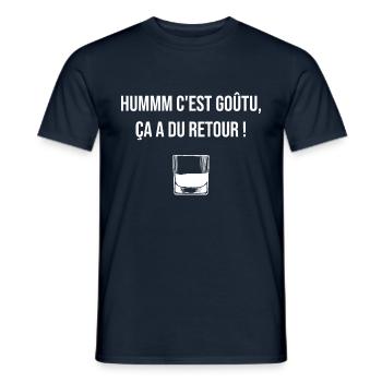 C'est goûtu, ça a du retour bronzés ski cadeau - T-shirt homme - marine - Devant - AI Model Male 178 light (178cm)