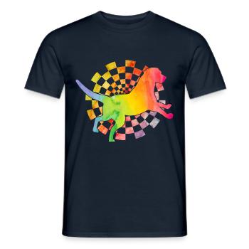 Labrador Retro - Men's T-Shirt - navy - Front - AI Model Male 178 light (178cm)