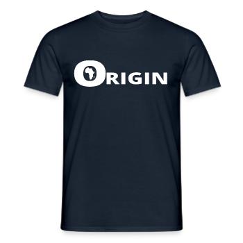 ORIGINE AFRIQUE - T-shirt homme - marine - Devant - AI Model Male 178 light (178cm)