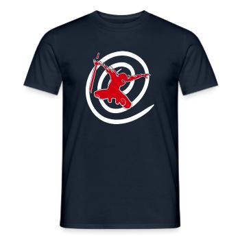Krieger-Ninja-Anime-Kunst - Männer T-Shirt - Navy - Vorne - AI Model Male 178 light (178cm)