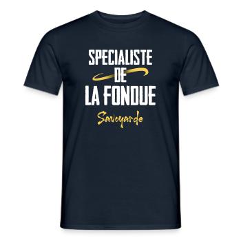 Savoyer Fondue-Spezialist - Männer T-Shirt - Navy - Vorne - AI Model Male 178 light (178cm)