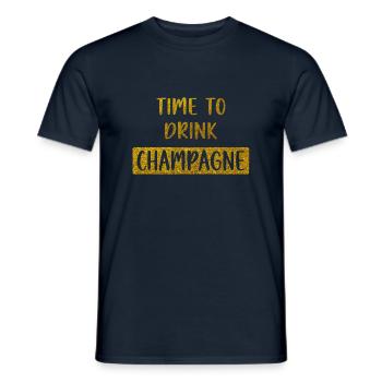 Zeit zum Trinken - Männer T-Shirt - Navy - Vorne - AI Model Male 178 light (178cm)