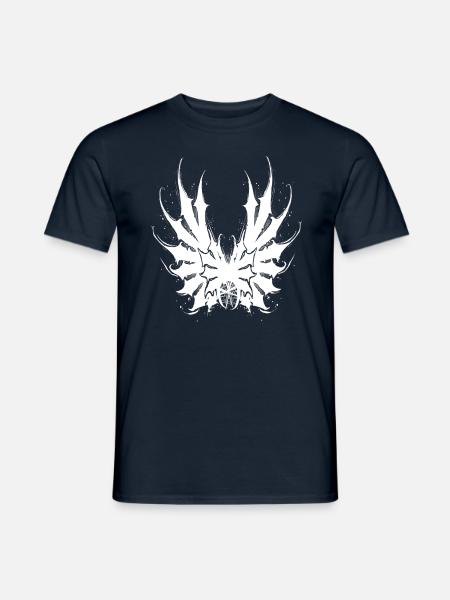 Evil white wings art - Men's T-Shirt - navy