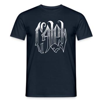 CALEB Dark lettering - Men's T-Shirt - navy - Front - AI Model Male 178 light (178cm)