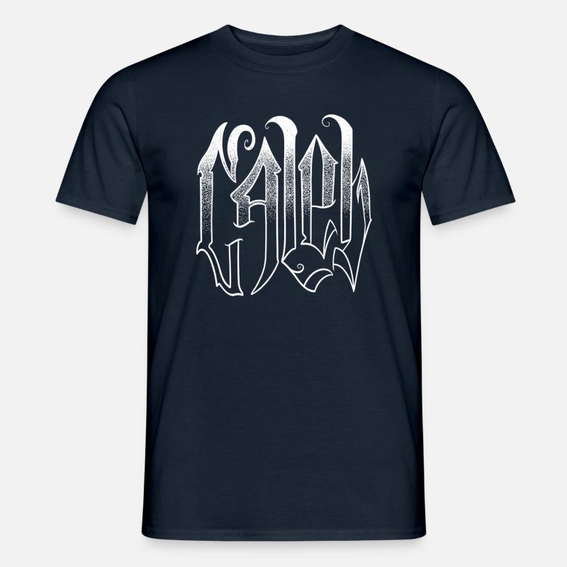 CALEB Dark Schriftzug - Männer T-Shirt - Navy