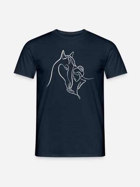 Passion cheval équitation - T-shirt homme - marine