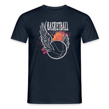 Basketball-Süchtiger - Männer T-Shirt - Navy - Vorne - AI Model Male 178 light (178cm)