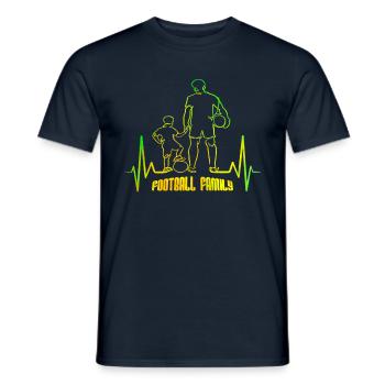 Fußball-Familie - Männer T-Shirt - Navy - Vorne - AI Model Male 178 light (178cm)