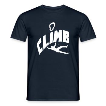 Climb - T-shirt homme - marine - Devant - AI Model Male 178 light (178cm)