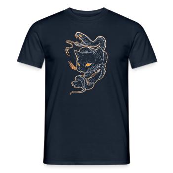 Old school art - T-shirt homme - marine - Devant - AI Model Male 178 light (178cm)