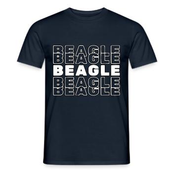 Beagle - Men's T-Shirt - navy - Front - AI Model Male 178 light (178cm)