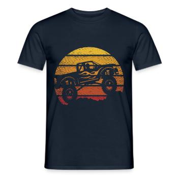 Monster Truck Retro - Men's T-Shirt - navy - Front - AI Model Male 178 light (178cm)
