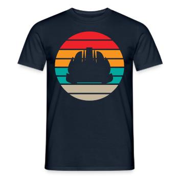Maurer Retro - Männer T-Shirt - Navy - Vorne - AI Model Male 178 light (178cm)