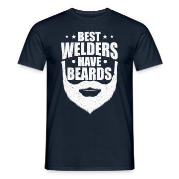 Funny Welder Welder Gift - Men's T-Shirt - navy - Front - AI Model Male 178 light (178cm)