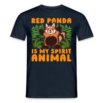 Red Panda is my Spirit Animal - Männer T-Shirt - Navy - Vorne - AI Model Male 178 light (178cm)
