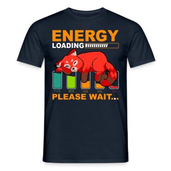 Chargement d’énergie Veuillez patienter - T-shirt homme - marine - Devant - AI Model Male 178 light (178cm)
