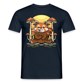 Roter Panda - Männer T-Shirt - Navy - Vorne - AI Model Male 178 light (178cm)