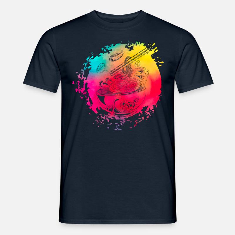 Ramen Retro - Männer T-Shirt - Navy