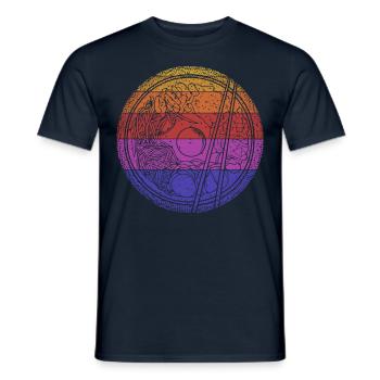Ramen - T-shirt homme - marine - Devant - AI Model Male 178 light (178cm)