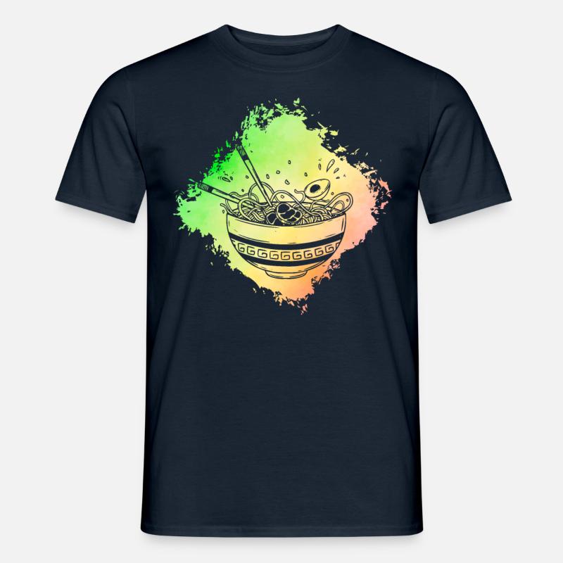 Ramen Retro - Männer T-Shirt - Navy