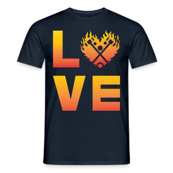 Croquet Love - Men's T-Shirt - navy - Front - AI Model Male 178 light (178cm)