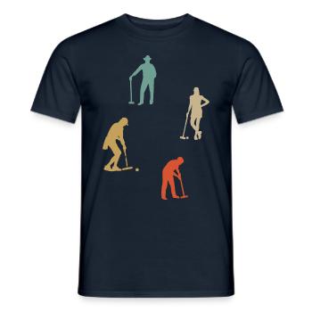 Krocket - Männer T-Shirt - Navy - Vorne - AI Model Male 178 light (178cm)