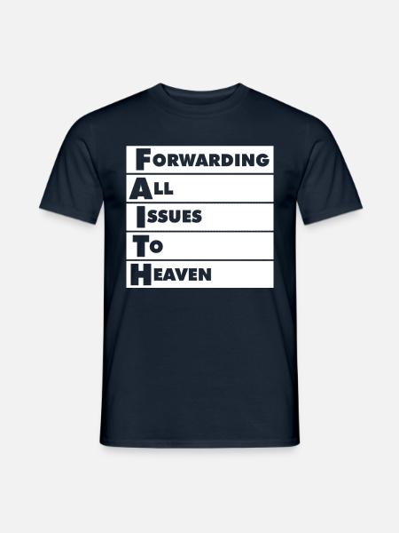 Weiterleitung Aller Probleme An Den Himmel - T-shirt herr - marinblå