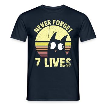 Never Forget No Mercy Cite Death Philosophy - T-shirt homme - marine - Devant - AI Model Male 178 light (178cm)