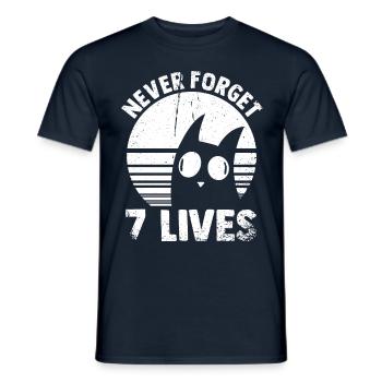 Never Forget No Mercy Cite Death Philosophy - T-shirt homme - marine - Devant - AI Model Male 178 light (178cm)