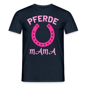 Pferde Mama Pony Versteher Reiter Stall Haflinger - Männer T-Shirt - Navy - Vorne - AI Model Male 178 light (178cm)