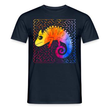 Caméléon - T-shirt homme - marine - Devant - AI Model Male 178 light (178cm)