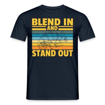 Blend in and stand out - Men's T-Shirt - navy - Front - AI Model Male 178 light (178cm)