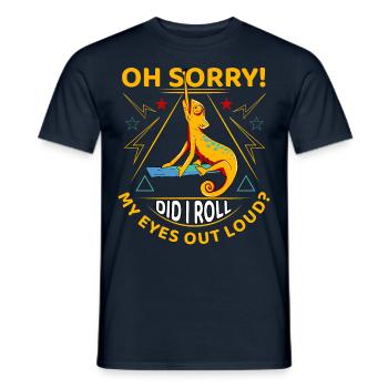 Oh désolé Ai-je roulé des yeux à haute voix? - T-shirt homme - marine - Devant - AI Model Male 178 light (178cm)