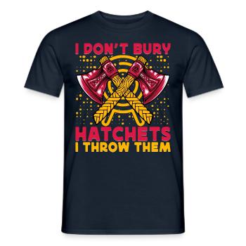 I don't bury hatches I throw them - Männer T-Shirt - Navy - Vorne - AI Model Male 178 light (178cm)