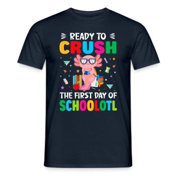 Bereit, Den Ersten Schultag Zu Meistern - Kidsotl - Männer T-Shirt - Navy - Vorne - AI Model Male 178 light (178cm)