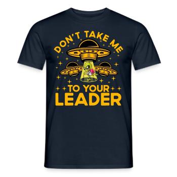 Ne m’emmène pas chez votre chef - T-shirt homme - marine - Devant - AI Model Male 178 light (178cm)