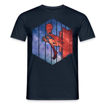 Alien - Männer T-Shirt - Navy - Vorne - AI Model Male 178 light (178cm)