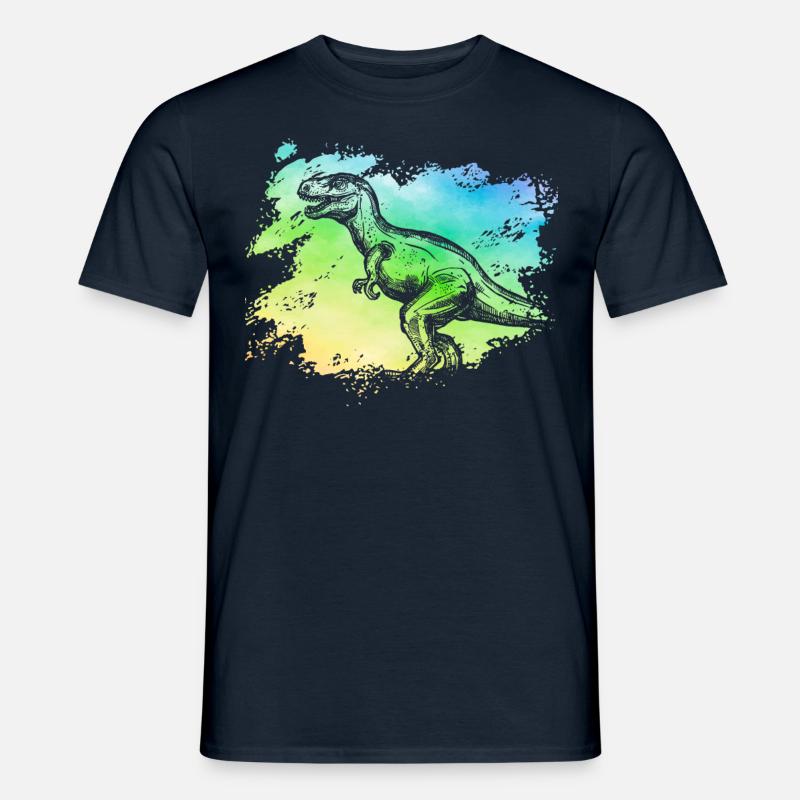 Dinosaurier - Männer T-Shirt - Navy