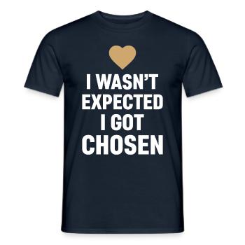 J’ai été sélectionné, pas prévu le jour de l’adoption - T-shirt homme - marine - Devant - AI Model Male 178 light (178cm)