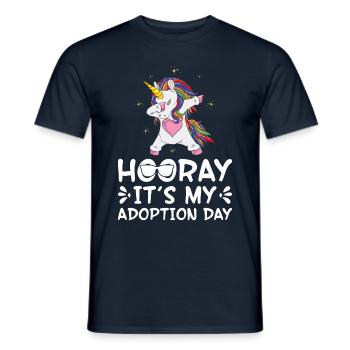 Heute Ist Mein Adoptionstag Die Leute - Männer T-Shirt - Navy - Vorne - AI Model Male 178 light (178cm)