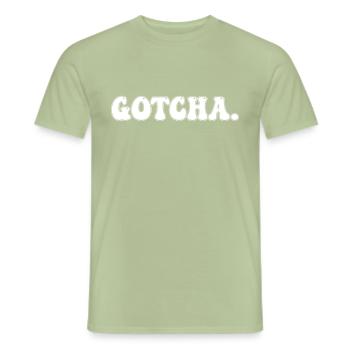 Journée d’adoption de Gotcha Hourra Foster Care Vie heureuse - T-shirt homme - vert sauge - Devant - AI Model Male 178 light (178cm)