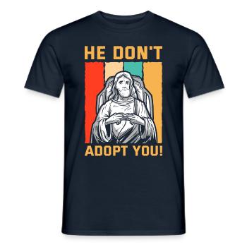 Il ne vous adopte pas, il vous donne juste de l’espoir - T-shirt homme - marine - Devant - AI Model Male 178 light (178cm)