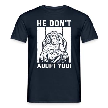 Il ne vous adopte pas, il vous donne juste de l’espoir - T-shirt homme - marine - Devant - AI Model Male 178 light (178cm)