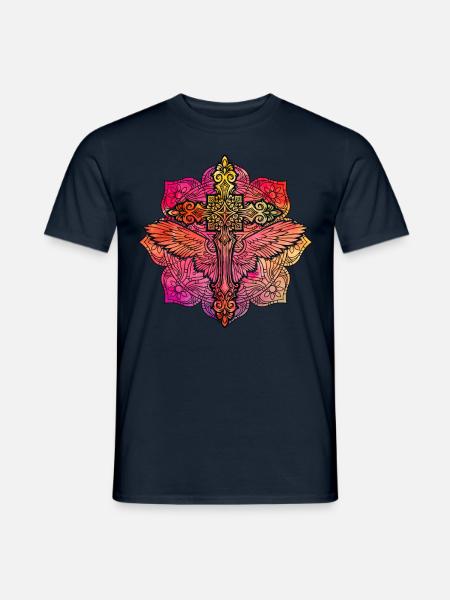 Christianity Cross - Men's T-Shirt - navy